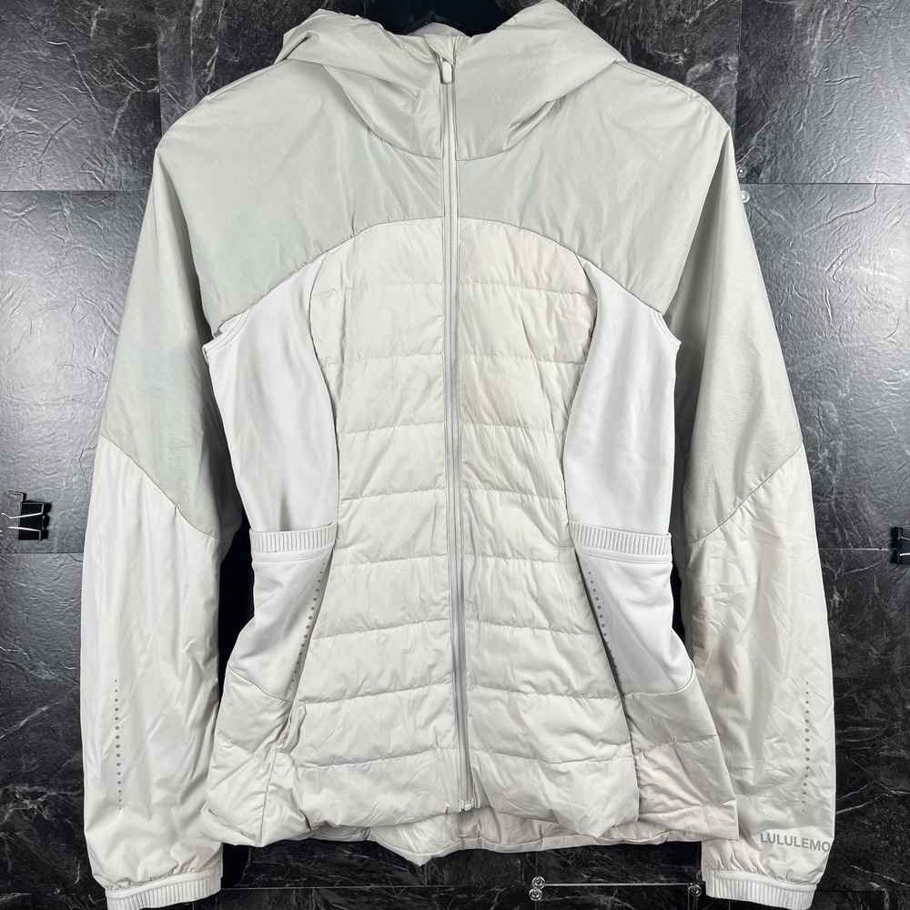 Lululemon Women's Grey Down Running Puff Jacket 6 -Flaws